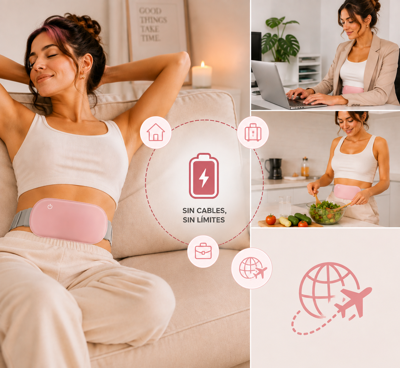 Cinturón Térmico para el Alivio Menstrual